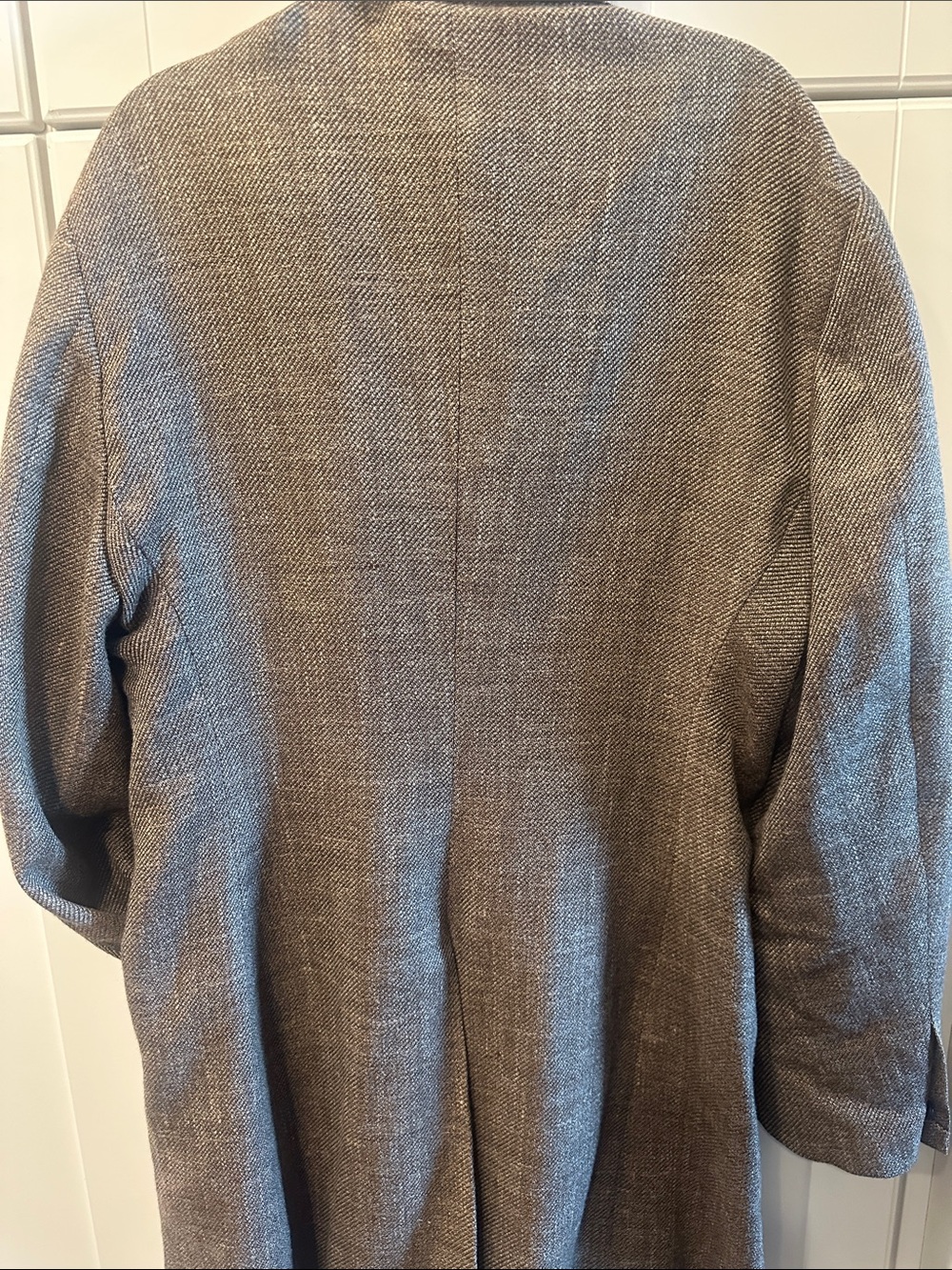 Men's Gray Herringbone Blazer - Classic Tailored Jacket Suit Supply - Picture 3 of 3